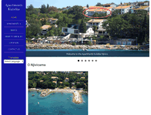 Tablet Screenshot of apartments-njivice.com